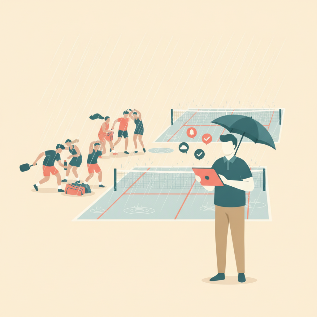 Managing Weather Cancellations at Your Pickleball Facility