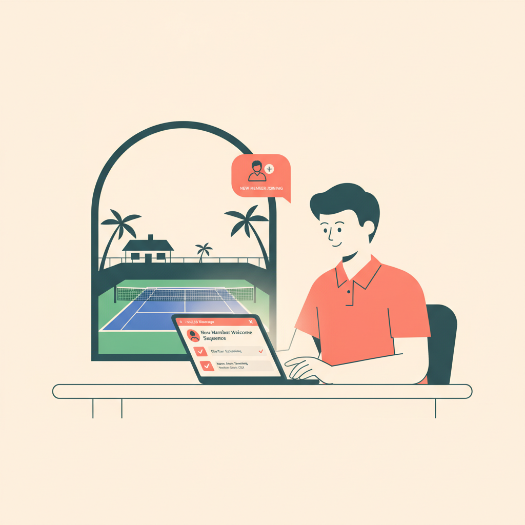 Tennis Club Member Onboarding: The 4-Step Retention Workflow