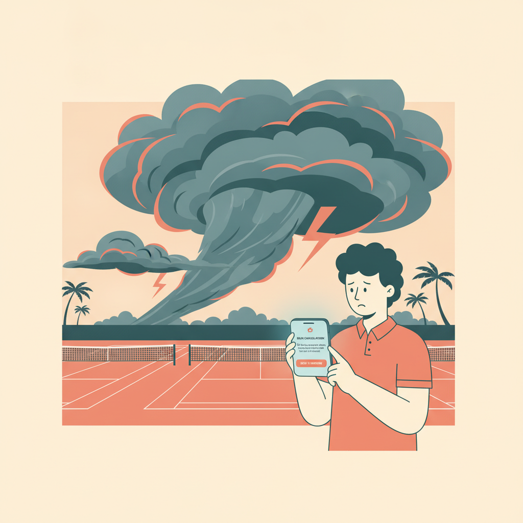 Managing Weather Cancellations at Your Tennis Club